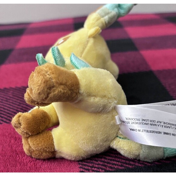 Pokemon Center Leafeon Plush 6" Sitting Cuties Cute Eeveelution Pokemon Fit - Picture 6 of 8